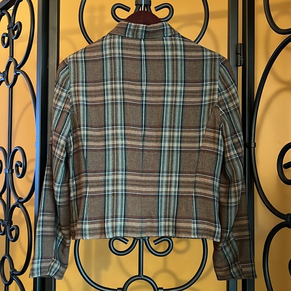 HARRIS/WALLACE Harris Wallace Plaid Zip Up Jacket - Picture 4 of 12